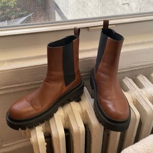 Cognac Chelsea Lug Boot